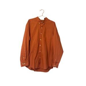 Izod desert rust premium essentials long sleeve button down size XL